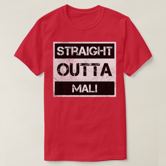 Recht uit Mali Reisgeschenk Land Expat Na T-shirt (Design voorkant)