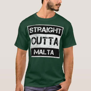 Recht uit Malta Reizigerscadeau Land Expat N T-shirt