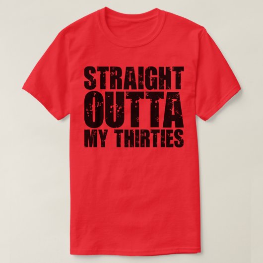 Recht uit mijn dertig 3 t-shirt (Design voorkant)