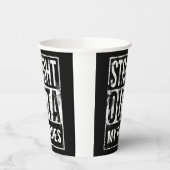 Recht uit mijn dertiger 40ste verjaardagsfeest papieren bekers (Links)