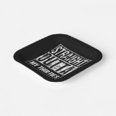 Recht uit mijn dertiger 40ste verjaardagsfeest papieren bordje (Gebogen)