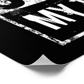 Recht uit mijn dertiger 40ste verjaardagsfeest poster (Hoek)