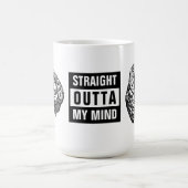 Recht uit mijn gedachten Brain Print Koffiemok (Center)