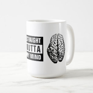 Recht uit mijn gedachten Brain Print Koffiemok