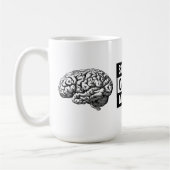 Recht uit mijn gedachten Brain Print Koffiemok (Links)