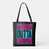 Recht uit neus clips gesynchroniseerd zwemmen tote bag (Achterkant)