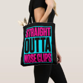 Recht uit neus clips gesynchroniseerd zwemmen tote bag (Dichtbij)
