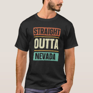 Recht uit Nevada USA State America Travel NEV T-shirt