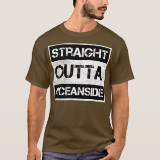 Recht uit Oceanside California Distre T-shirt