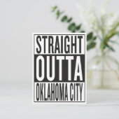 recht uit Oklahoma City Briefkaart (Staand voorkant)