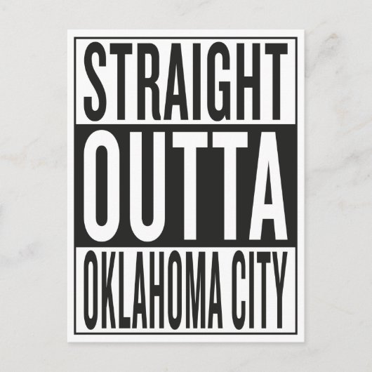 recht uit Oklahoma City Briefkaart (Voorkant)