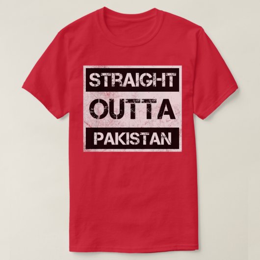 Recht uit Pakistan Traveller Gift Country Expa T-shirt (Design voorkant)