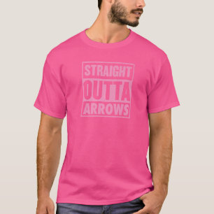 Recht uit pijlen boog en pijl boogschieten 2 t-shirt
