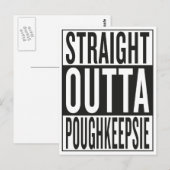 recht uit Poughkeepsie Briefkaart (Voorkant / Achterkant)