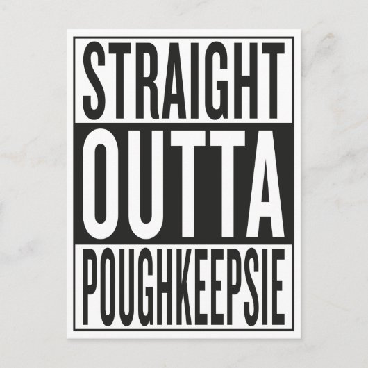recht uit Poughkeepsie Briefkaart (Voorkant)