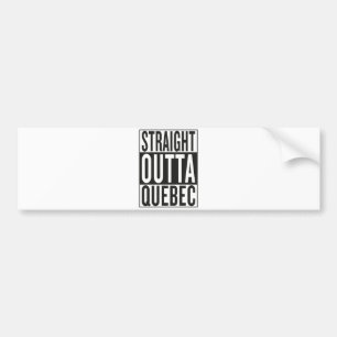 recht uit Quebec Bumpersticker