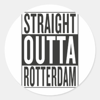 recht uit Rotterdam Ronde Sticker