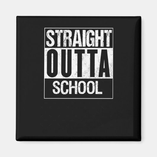 Recht uit school 1 magneet (Voorkant)