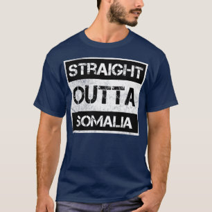 Recht uit Somalië Reizigerscadeau Land Expat T-shirt