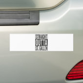 recht uit St. Gallen Bumpersticker (Op auto)