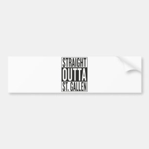 recht uit St. Gallen Bumpersticker