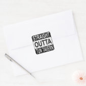 Recht uit Tun Tavern Vierkante Sticker (Envelop)