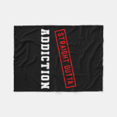 Recht uit verslaving afgestudeerd nuchterheid fleece deken (Voorkant (Horizontaal))