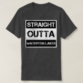 Recht uit Waterton Lakes National Park Canada T-shirt (Design voorkant)