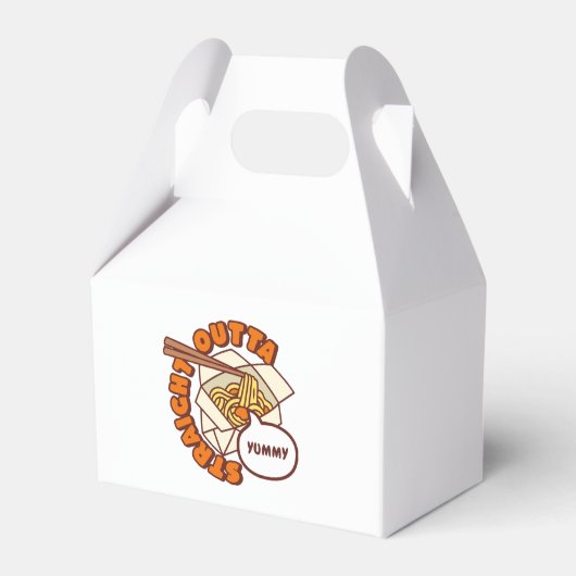 Recht uit Yummy Ramen Noodles Bedankdoosjes (Voorkant Zijde)