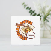Recht uit Yummy Ramen Noodles Kaart (Staand voorkant)