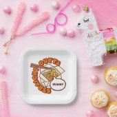 Recht uit Yummy Ramen Noodles Papieren Bordje (Feest)