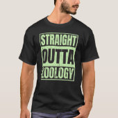 Recht uit Zoology grappig afstuderen onderwijs T-shirt (Voorkant)