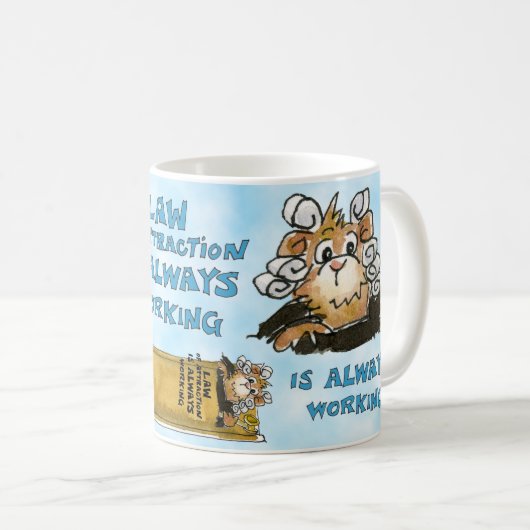 Recht van Aantrekking altijd Werkende Mok (Voorkant rechts)