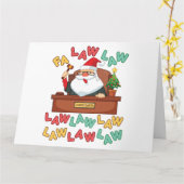 Recht van advocaten van de Fa Law, kerstkerstkerst Kaart (Gele Bloem)