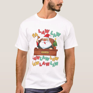 Recht van advocaten van de Fa Law, kerstkerstkerst T-shirt