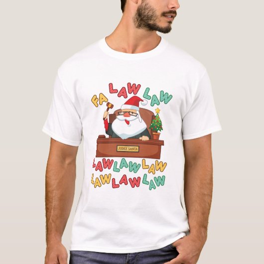 Recht van advocaten van de Fa Law, kerstkerstkerst T-shirt (Voorkant)