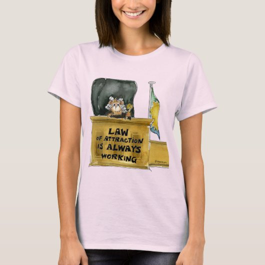Recht van Cartoon van aantrekkingskracht T Shirt (Voorkant)
