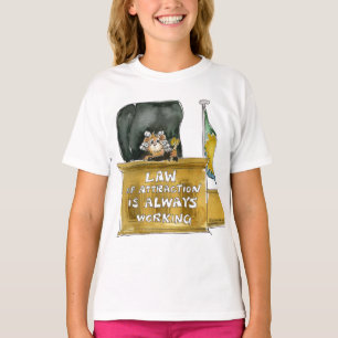 Recht van Cartoon van aantrekkingskracht T Shirt