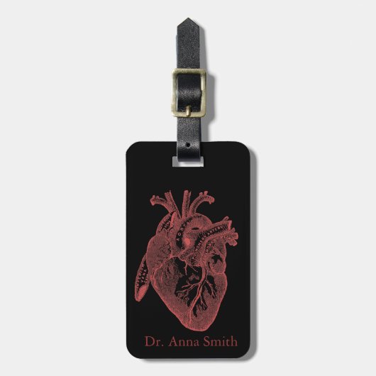 Recht van de hartcadeaus voor medische hulpmiddele bagagelabel (Voorkant verticaal)