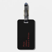 Recht van de hartcadeaus voor medische hulpmiddele bagagelabel (Achterkant verticaal)