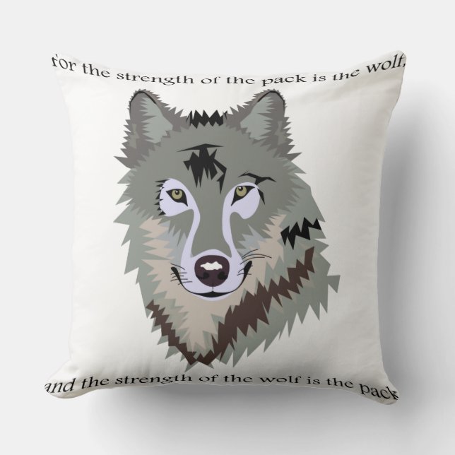 Recht van de Oerwoud Kussen (Voorkant)