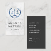 Recht van de rechter afsprakenkaartje (Voorkant / Achterkant)