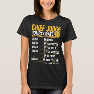 Recht van rechter-hoofdrechter Hourly van het Hoog T-shirt