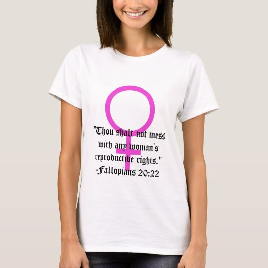 Recht van vrouwen op kiezen Verse 2022 T-Shirt (Voorkant)