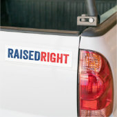 Recht verhoogd bumpersticker (Op Truck)