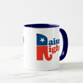 Recht verhoogd mok (Voorkant rechts)