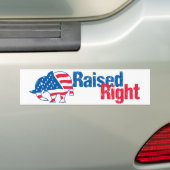 Recht verhoogd - Republikein Bumpersticker (Op auto)