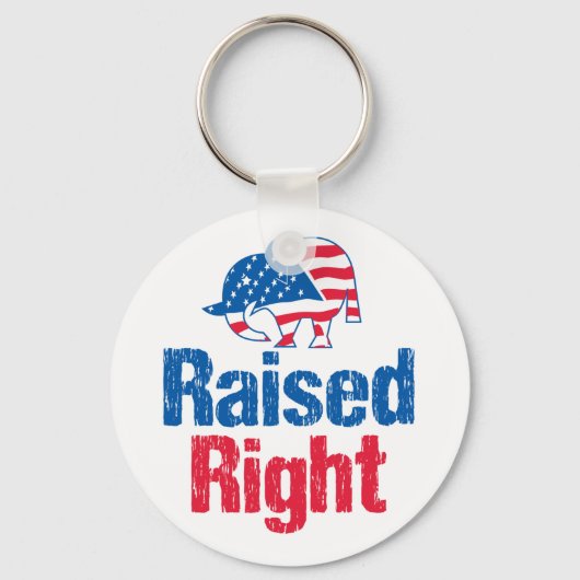 Recht verhoogd - Republikein Sleutelhanger (Voorkant)
