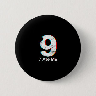 Recht voor 9 Grappige 7 At 9 Wiskunde Grap 67 Meme Ronde Button 5,7 Cm