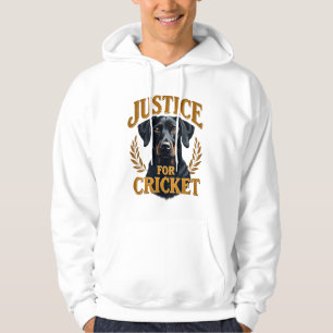 Recht Voor Cricket Vintage Hondenmonument Typograf Hoodie